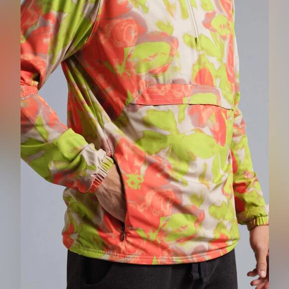 NWT Municipal Sport Utility Anorak Jacket in Wildflower Hooded Windbreaker M - Picture 2 of 13